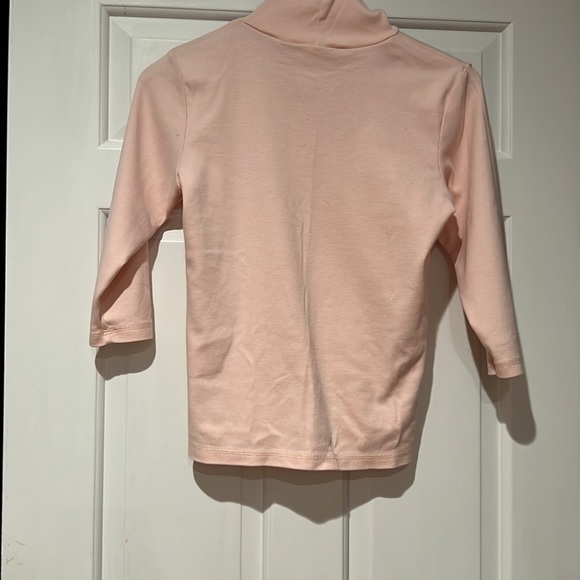Vintage Pink Liz Claiborne Elbow Sleeve Turtleneck - Picture 3 of 7
